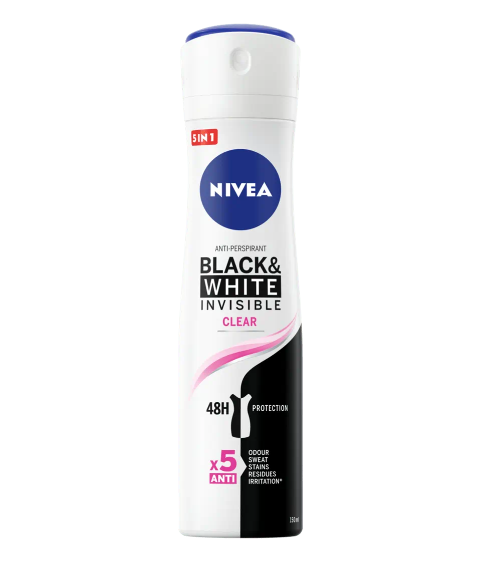 Nivea Black & White Invisible Clear Body Spray 150 ML