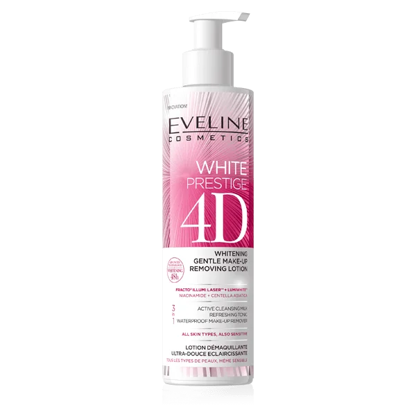 Eveline White Prestige 4D Whitening Gentle Make-up Removing Lotion 245 ML