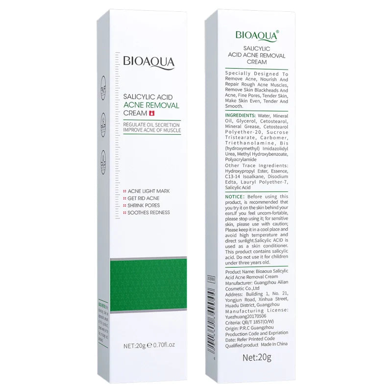 Bioaqua Salicylic Acid Acne Removal Cream 20 GM