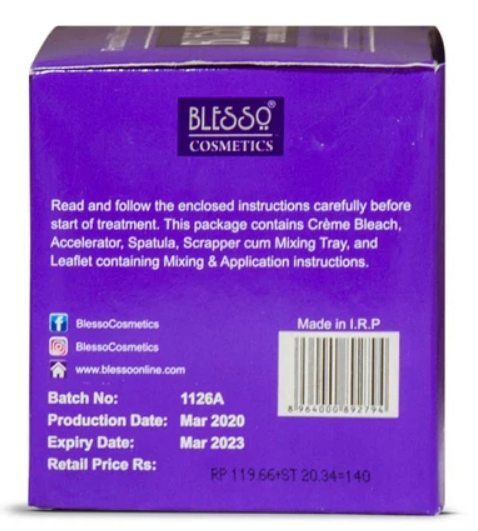 Blesso Bleach Creme with Accelerator 112 GM