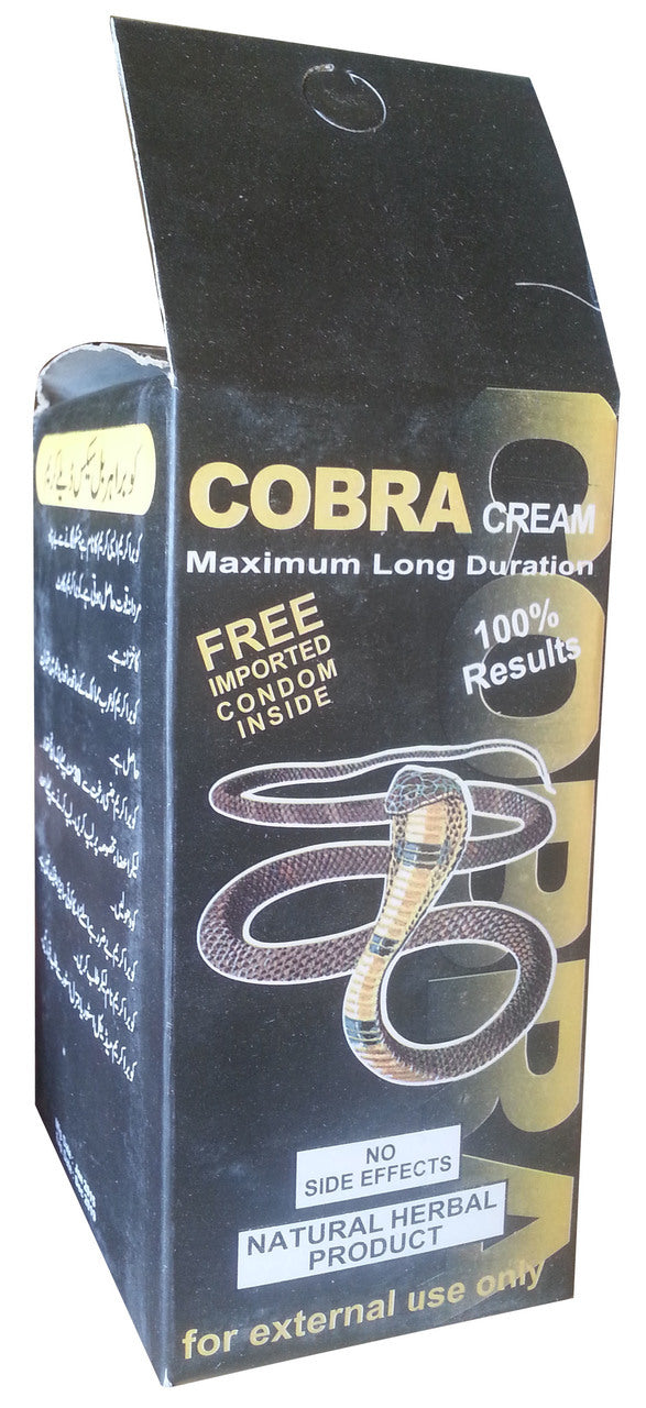Cobra Maximum Long Duration Cream with Free Condoms