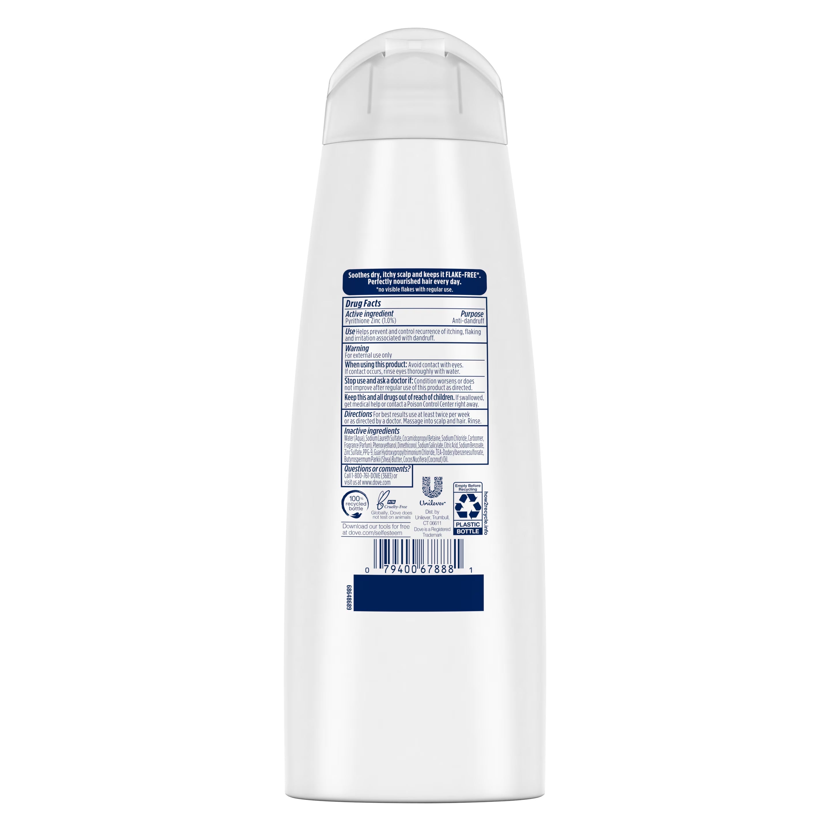 Dove Derma Care Scalp Dryness & Itch Relief Anti-Dandruff Shampoo 355 ML