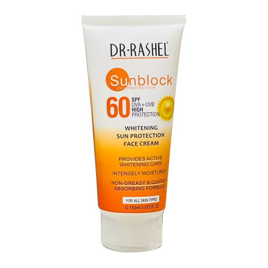 Dr. Rashel Whitening Sun Protection Face Cream SPF 60 150 ML (Tube)