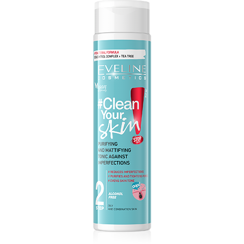 Eveline Clean Your Skin Purifying & Mattifying Tonic 225 ML