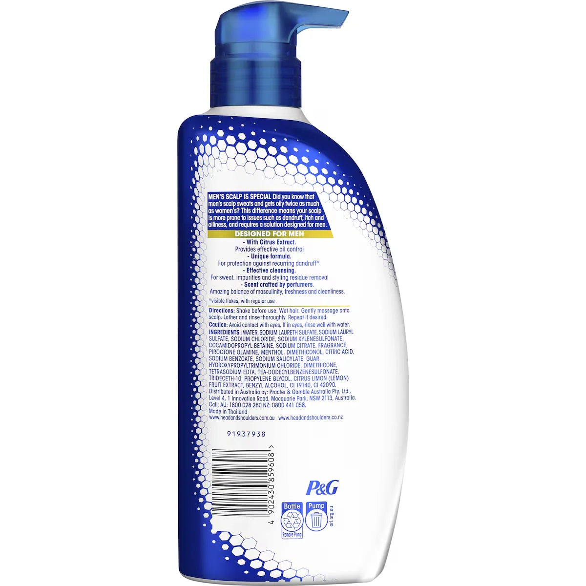 Head & Shoulders Ultra Men Sports Fresh Anti Dandruff Shampoo & Conditioner 550 ML