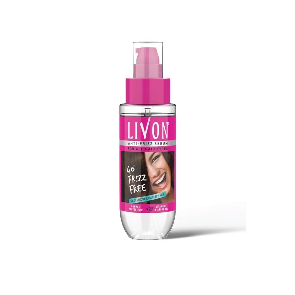 Livon Anti-Frizz Hair Serum with Argan Oil & Vitamin E