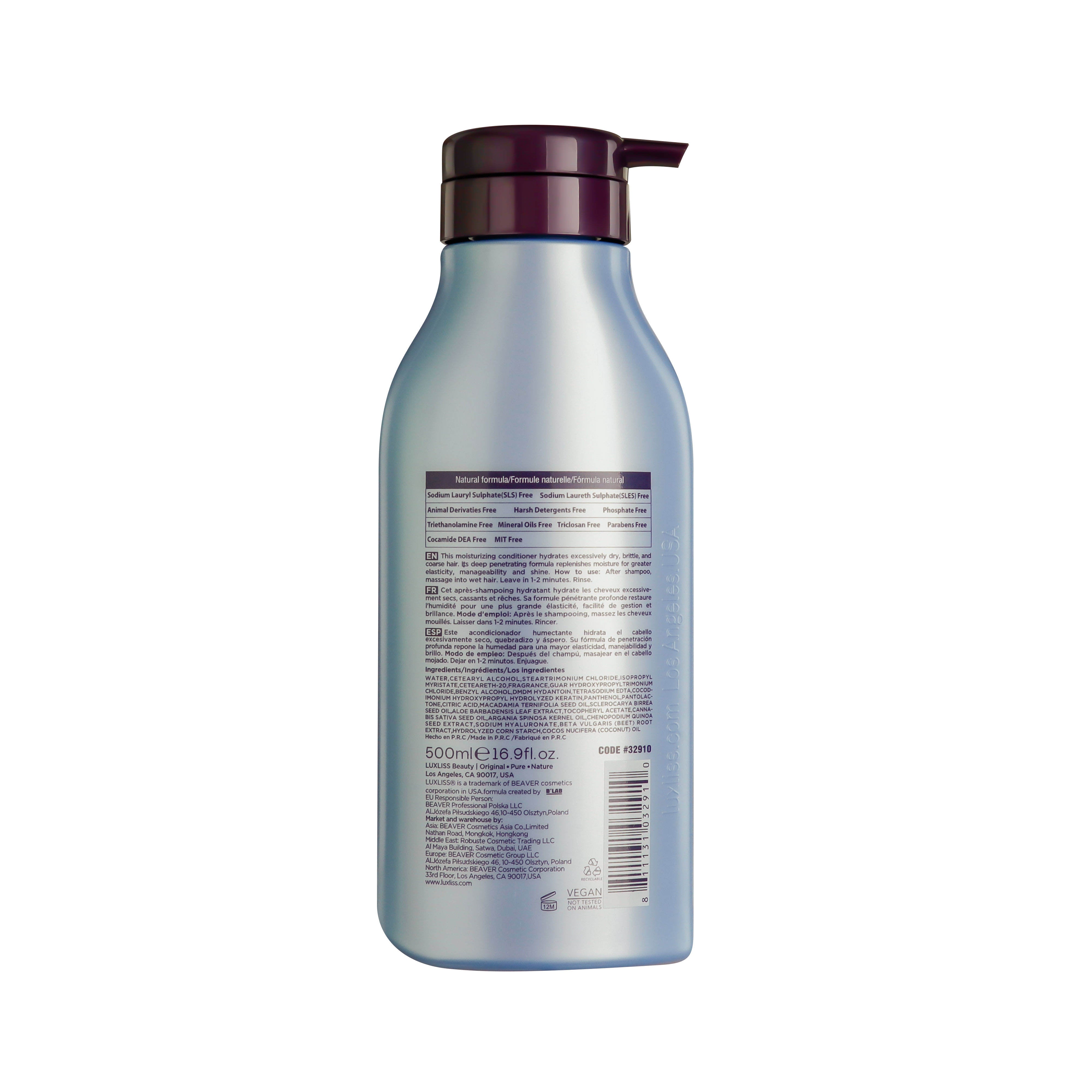 Luxliss Coconut Miracle Oil Moisturizing Hair Care Shampoo 500 ML