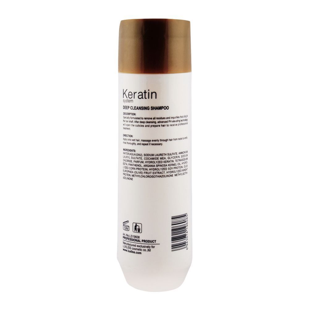 Luxliss Professional Keratin Deep Cleansing Shampoo 250 ML
