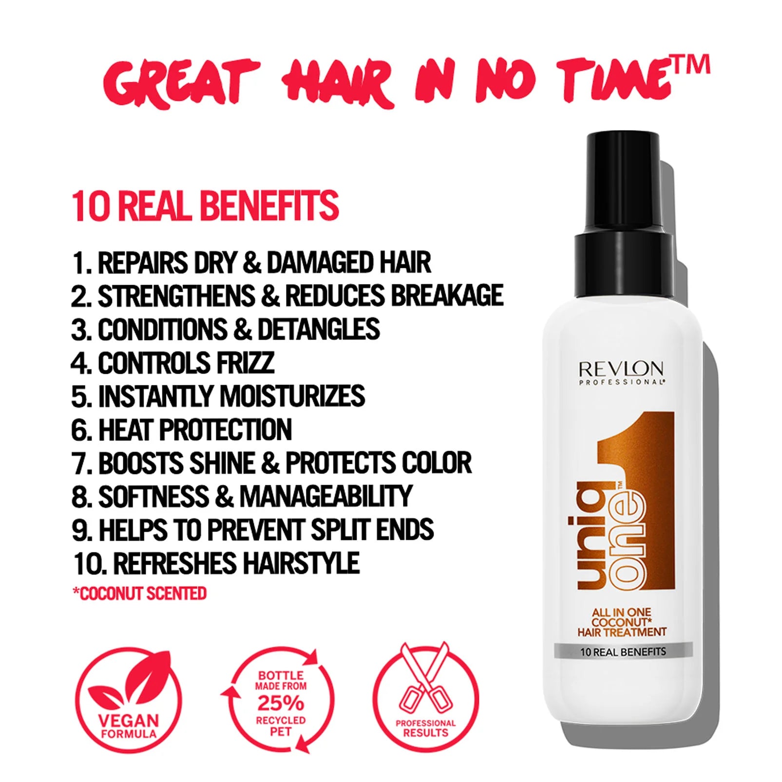 Revlon UniqOne Hair Treatment Coconut Fragrance 150 ML