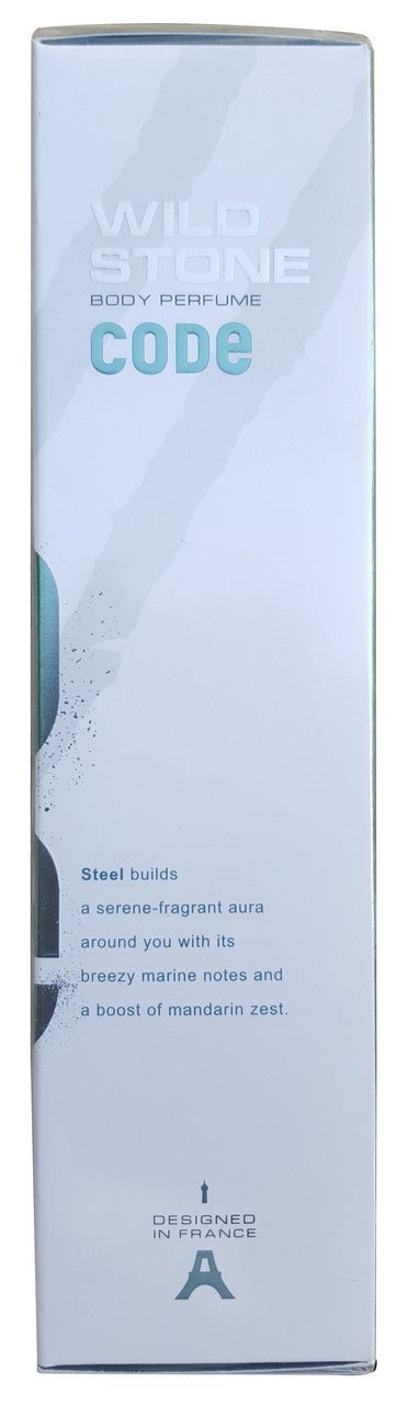 Wild Stone Body Perfume CODE Steel For Men 120 ML