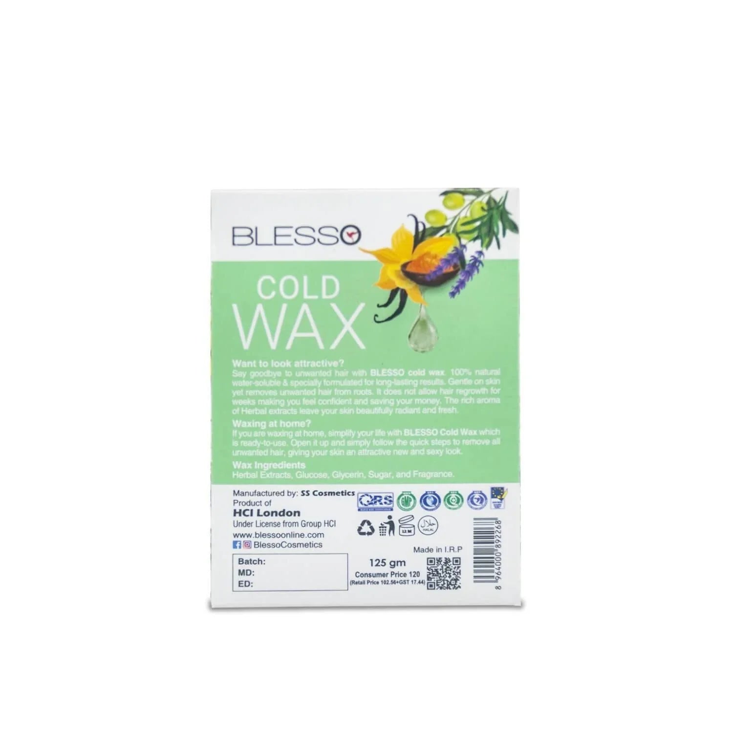 Blesso Cold Wax with Herbal Extracts
