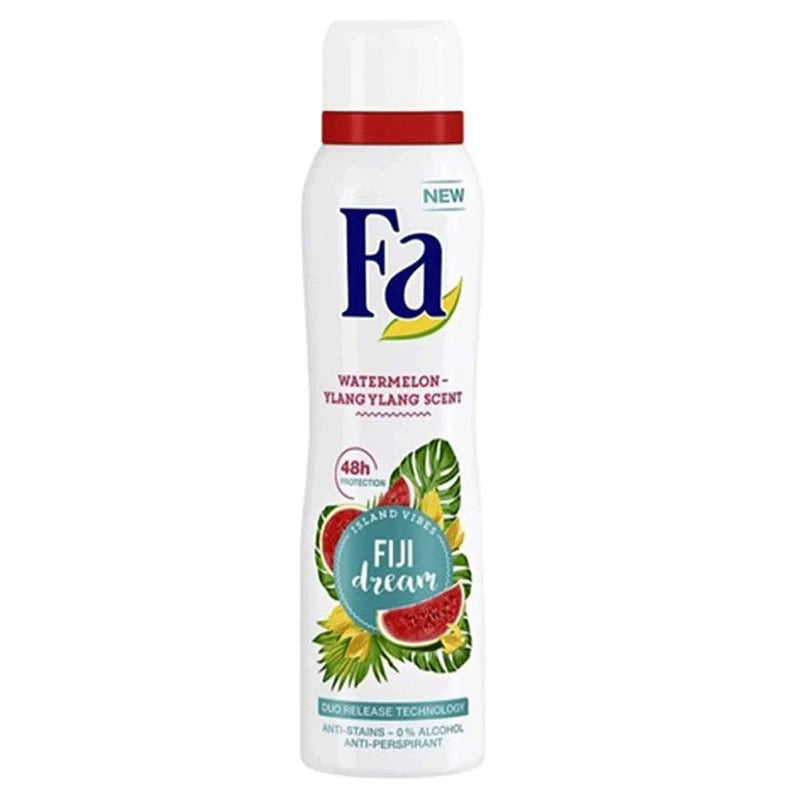 FA Fiji Dream Watermelon Ylang Ylang Scent Antiperspirant Spray 200 ML