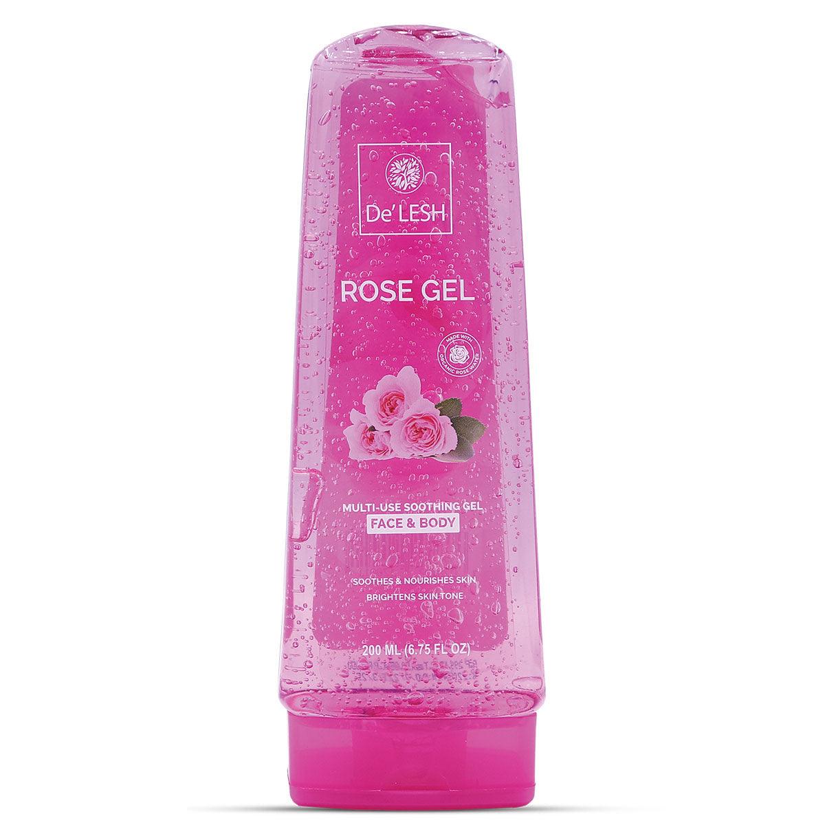 De'Lesh Rose Water Gel 200 ML