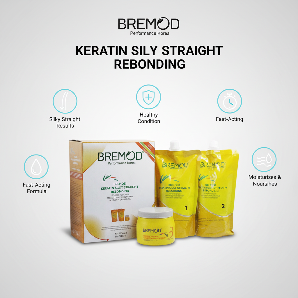 Bremod Keratin Rebonding Kit Price in Pakistan | Hair Straightening at Home – Akira.pk