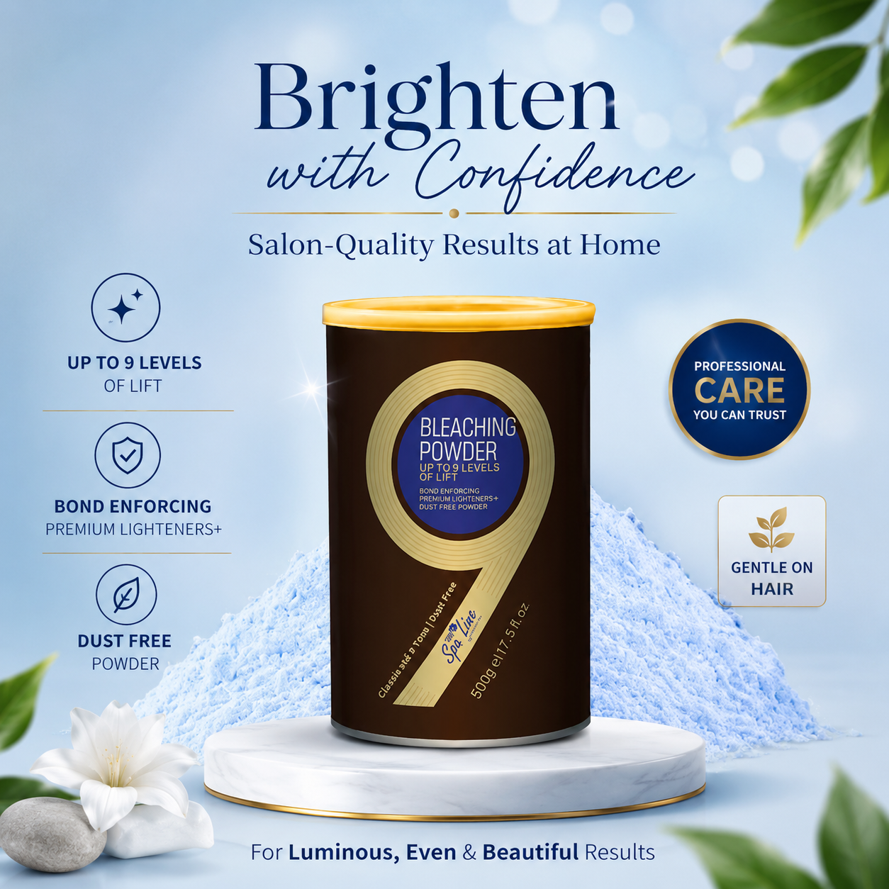 Spa Line Blue Bleaching Powder 500GM – Best Hair Bleach in Pakistan
