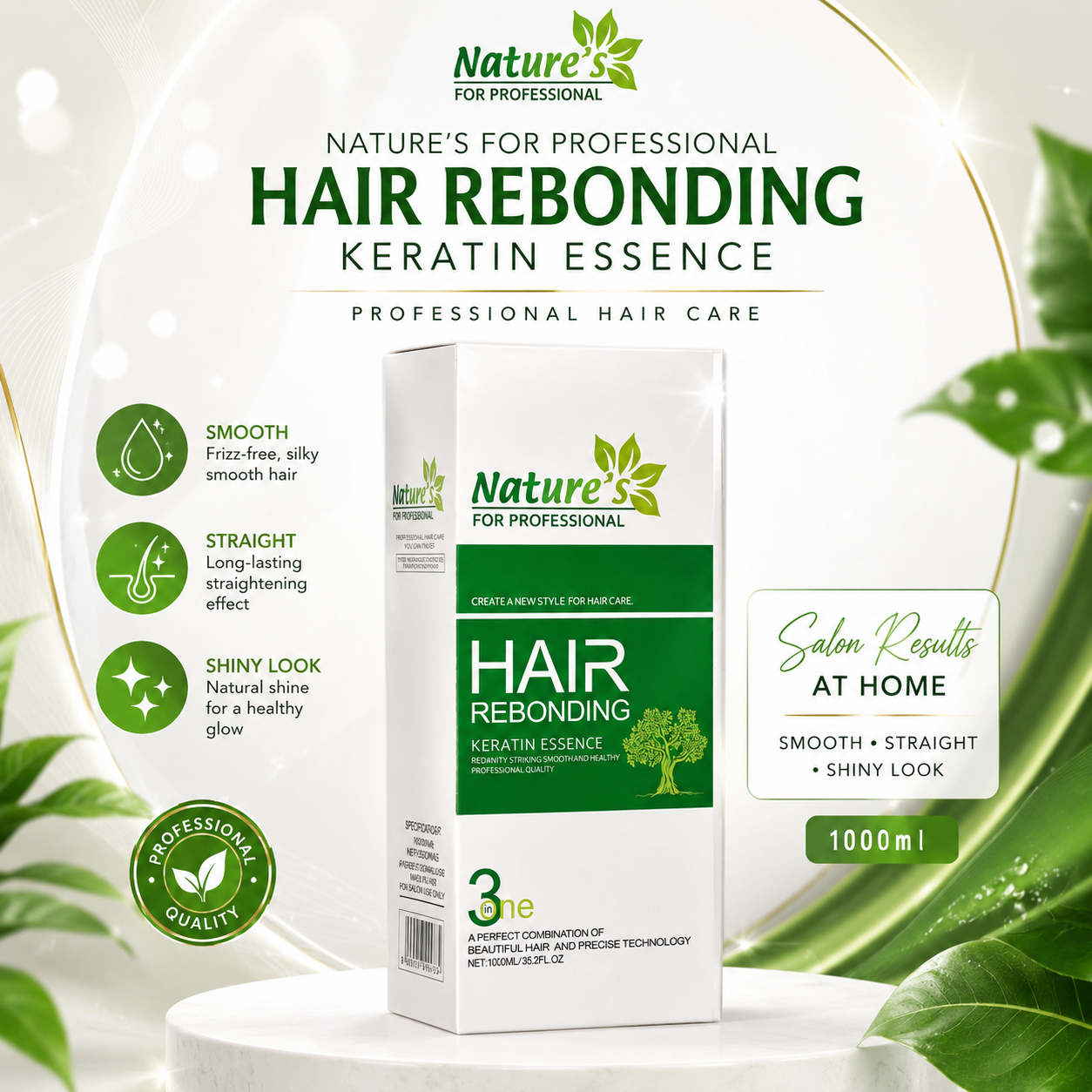Nature’s Professional Hair Rebonding 1000ml Price in Pakistan