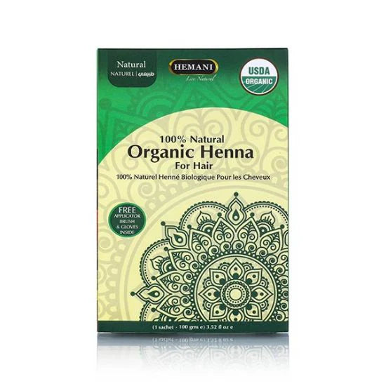 Hemani Organic Henna for Hair 100 GM - Natural
