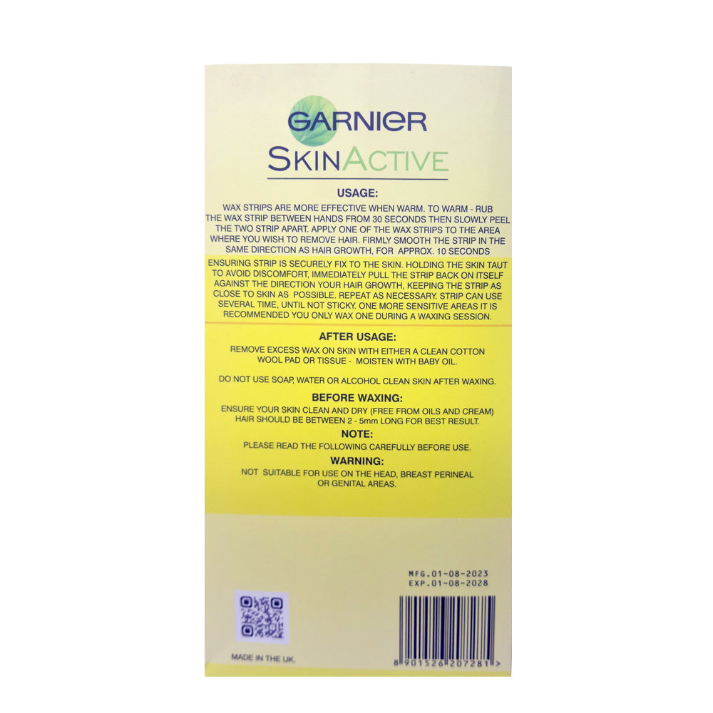 Garnier Bright & Clean Hair Removing Wax Strips