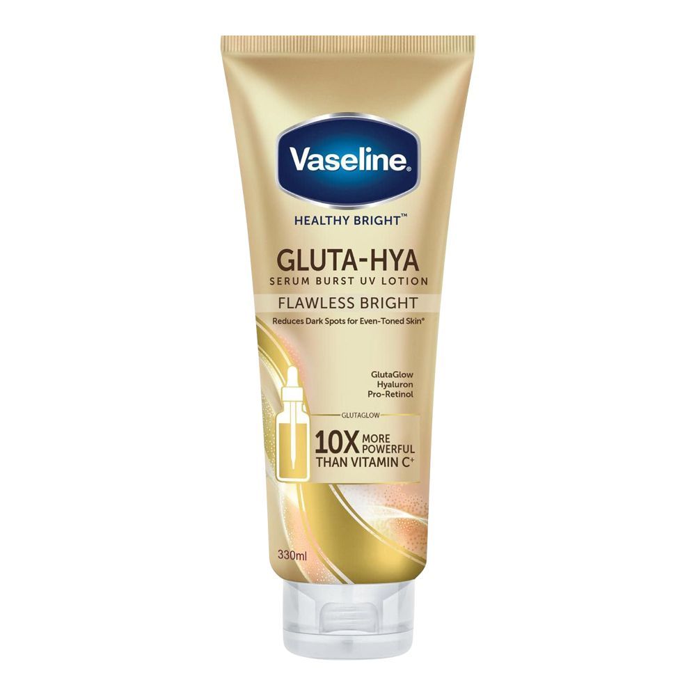 Vaseline Healthy Bright Gluta-HYA Flawless Bright Serum Burst UV Lotion 330 ML