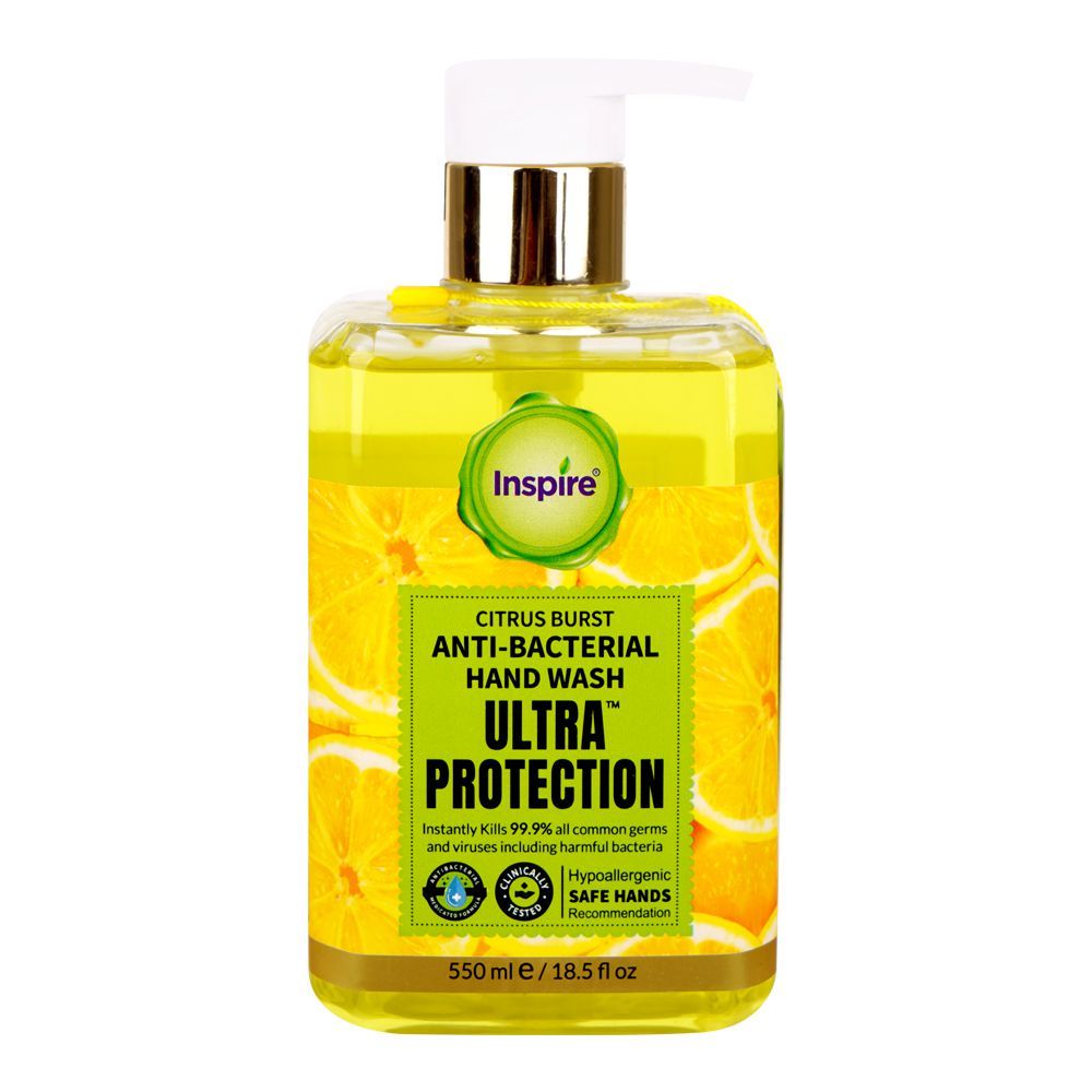 Inspire Citrus Burst Anti-Bacterial Hand Wash 550 ML