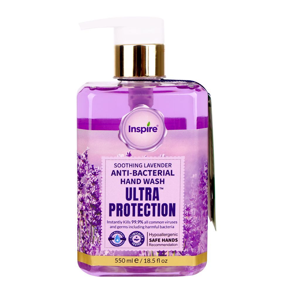 Inspire Soothing Lavender Anti-Bacterial Hand Wash 550 ML