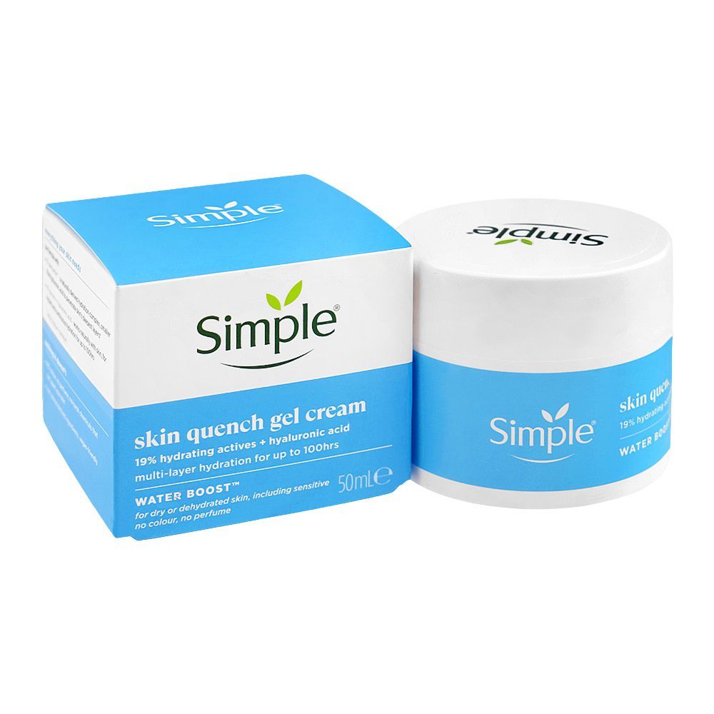 Simple Water Boost Skin Quench Gel Cream Moisturiser 50 ML