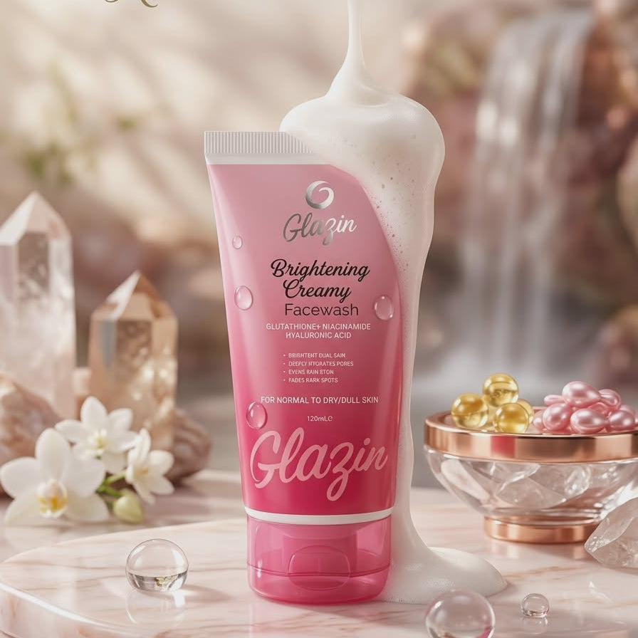 Glazin Brightening Creamy Facewash 120 ML