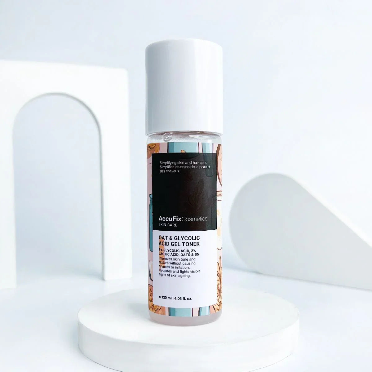 AccuFix Oat and Glycolic Acid Gel Toner 120 ML