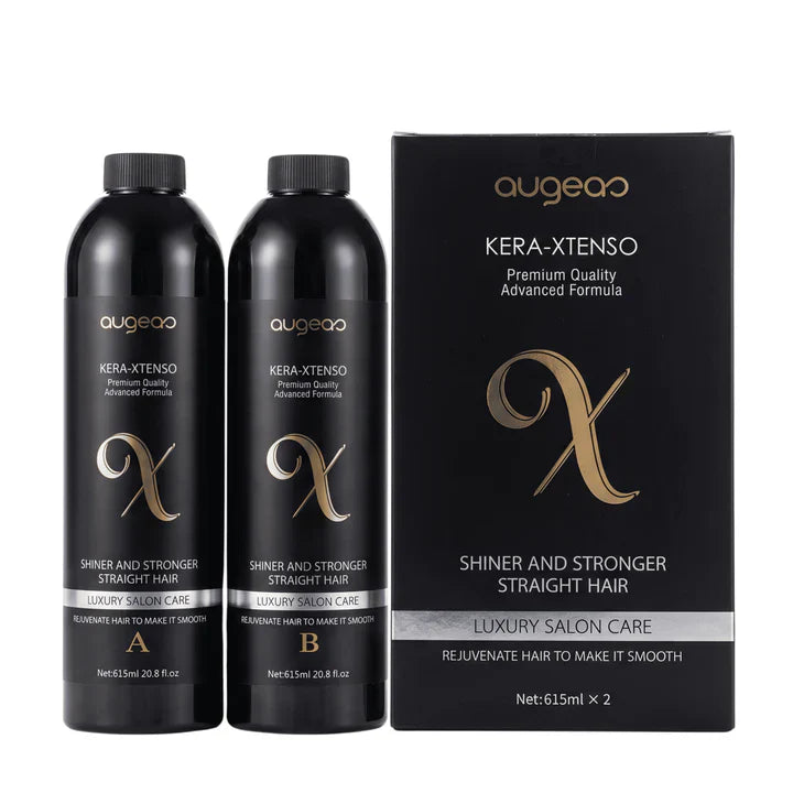 Augeas Kera-Xtenso Keratin Straightening Treatment Kit 615 ML x2 (Step A & B)
