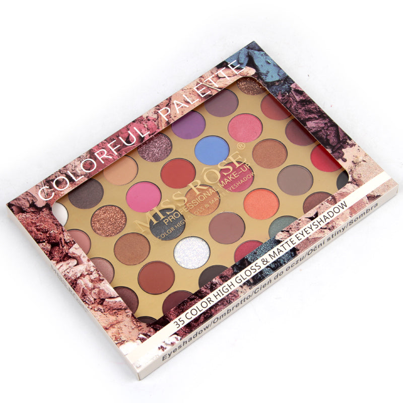 Miss Rose 35 Color High Gloss & Matte Eyeshadow
