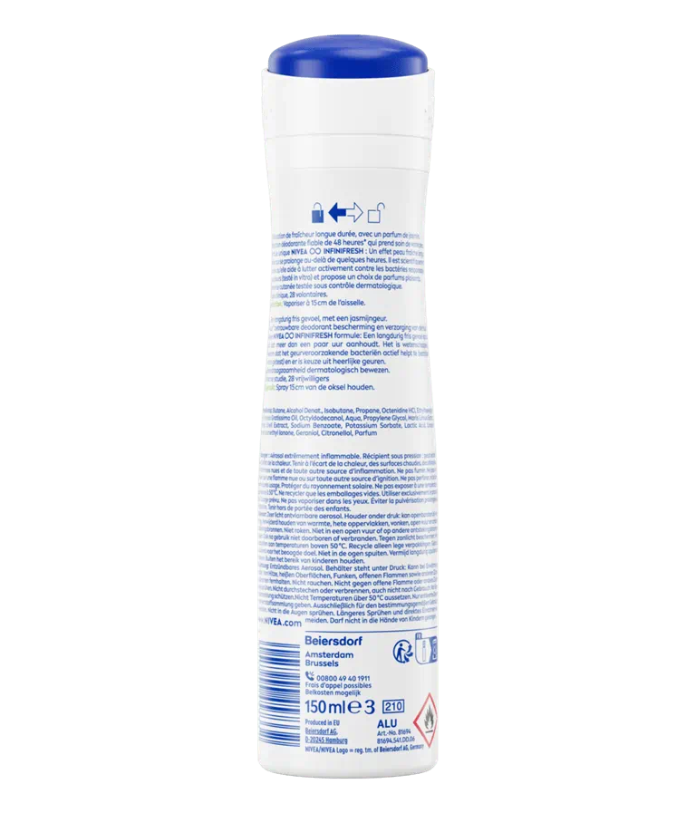 Nivea Fresh Pure 0% Deodorant spray 150 ML