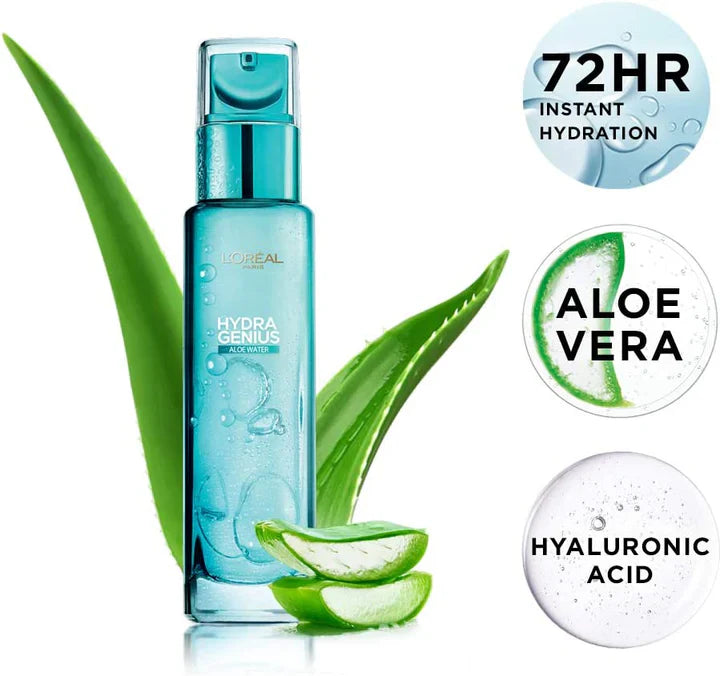 L'Oreal Paris Hydra Genius Hyaluronic Acid Moisturizer For Normal To dry Skin 70 ML