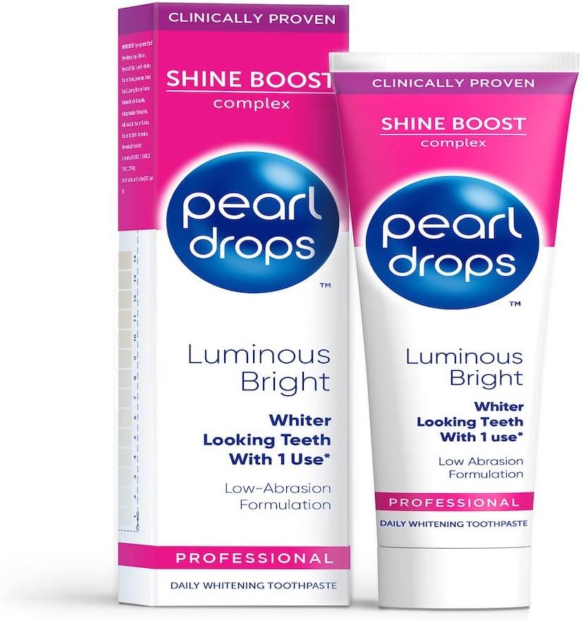 Pearl Drops Luminous Bright Shine Boost Complex Daily Whitening Toothpaste 75 ML