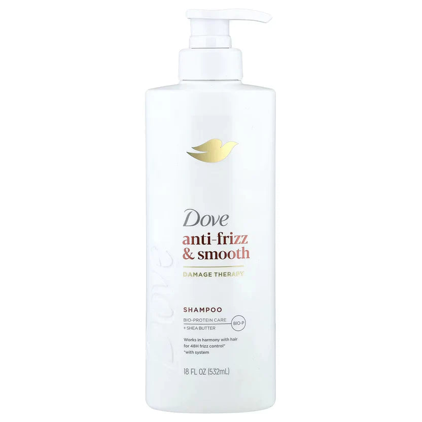 Dove Anti-Frizz & Smooth Damage Therapy Shampoo 532 ML