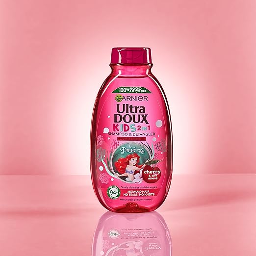 Garnier Ultra Doux Kids 2 in 1 Cherry Shampoo & Detangler 400 ML