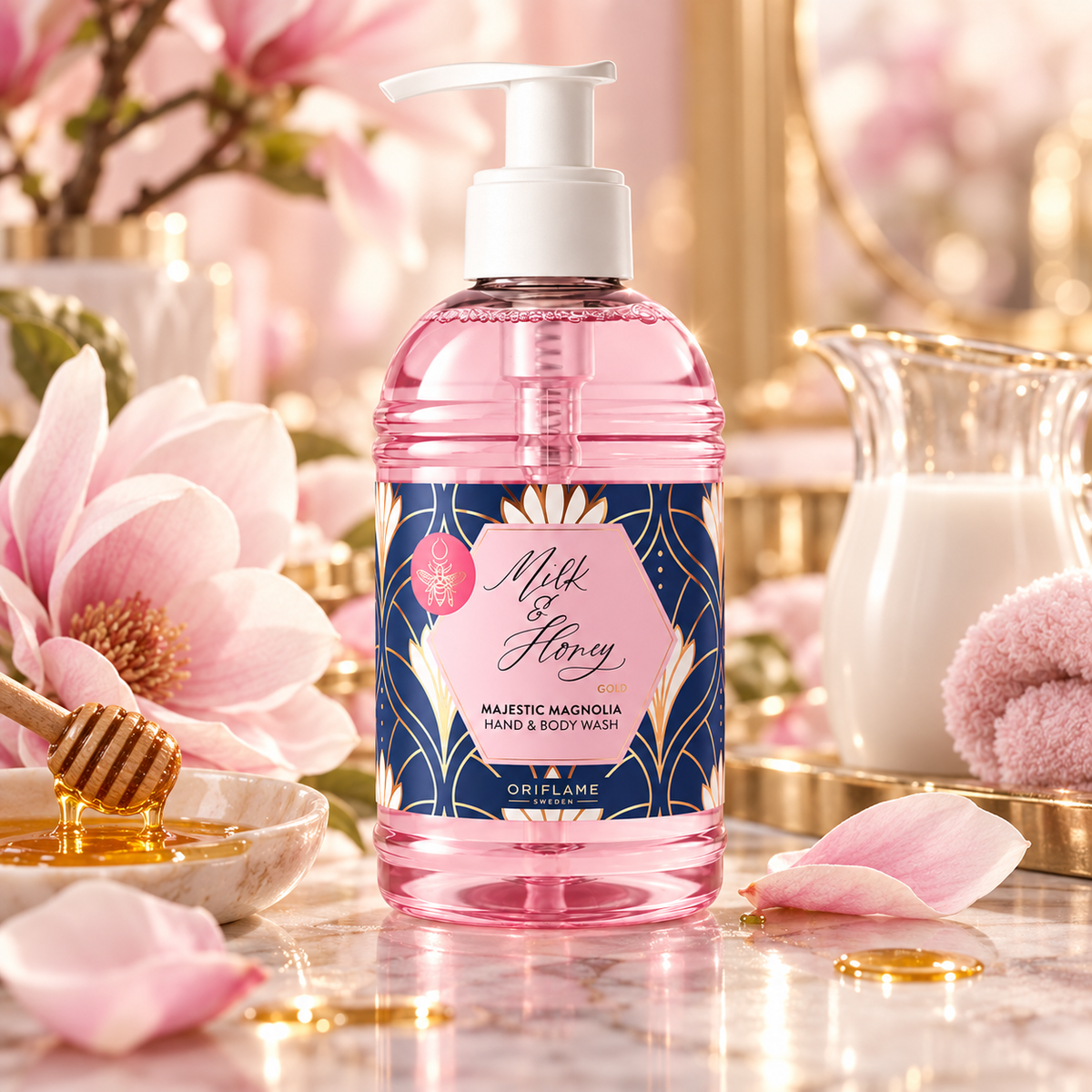 Oriflame Milk and Honey Gold Majestic Magnolia Hand & Body Wash 300 ML