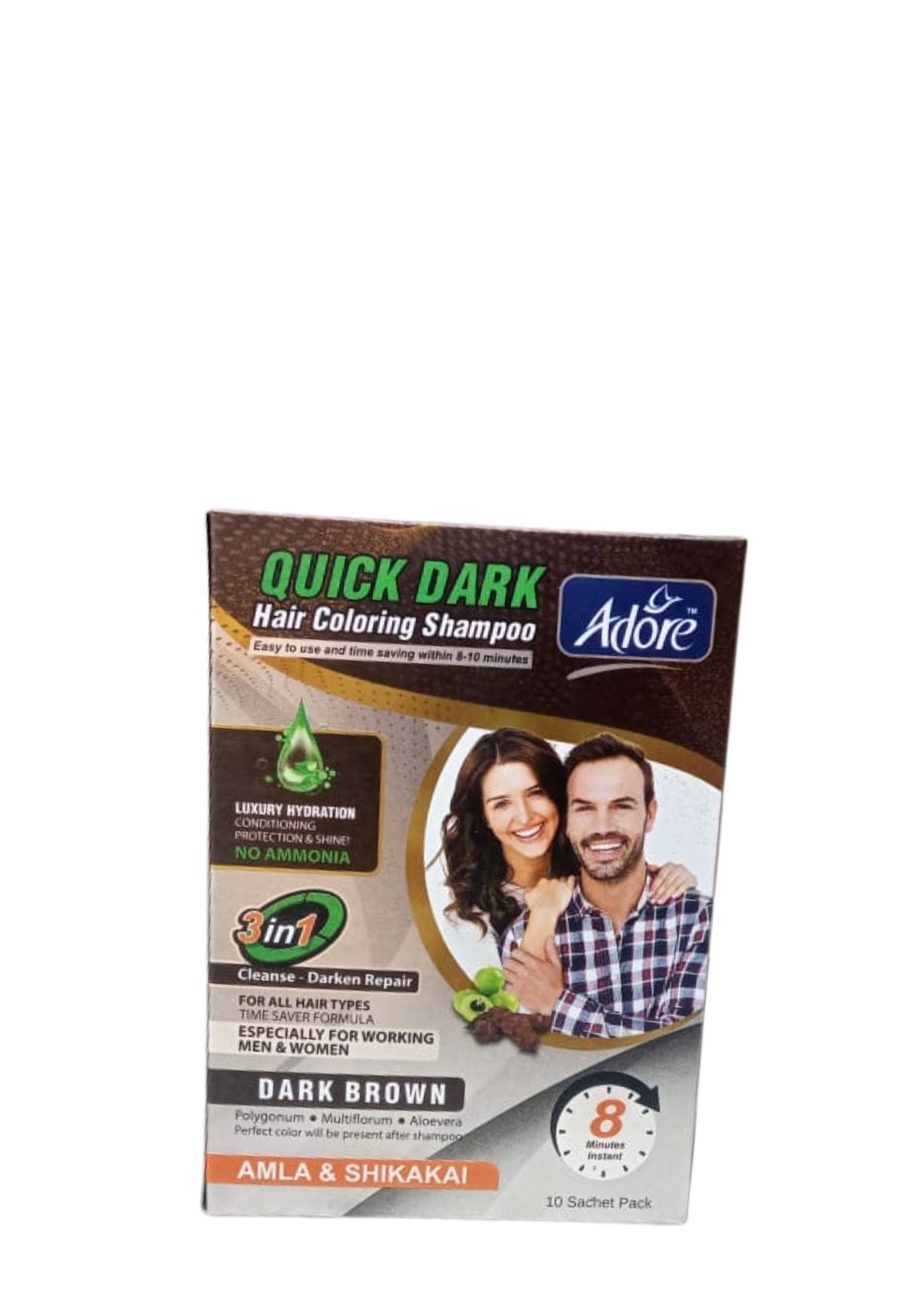 Adore Quick Dark Hair Coloring Shampoo Sachet 34 GM
