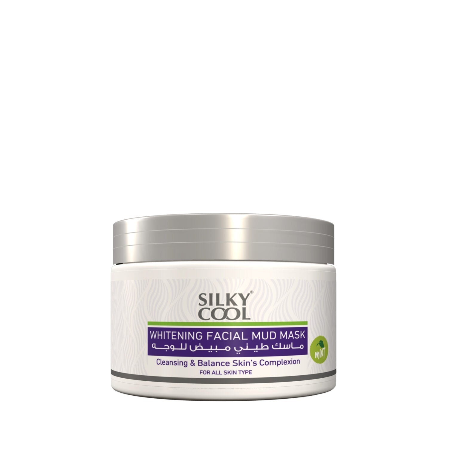 Silky Cool Whitening Facial Mud Mask (With Mint) 350 ML