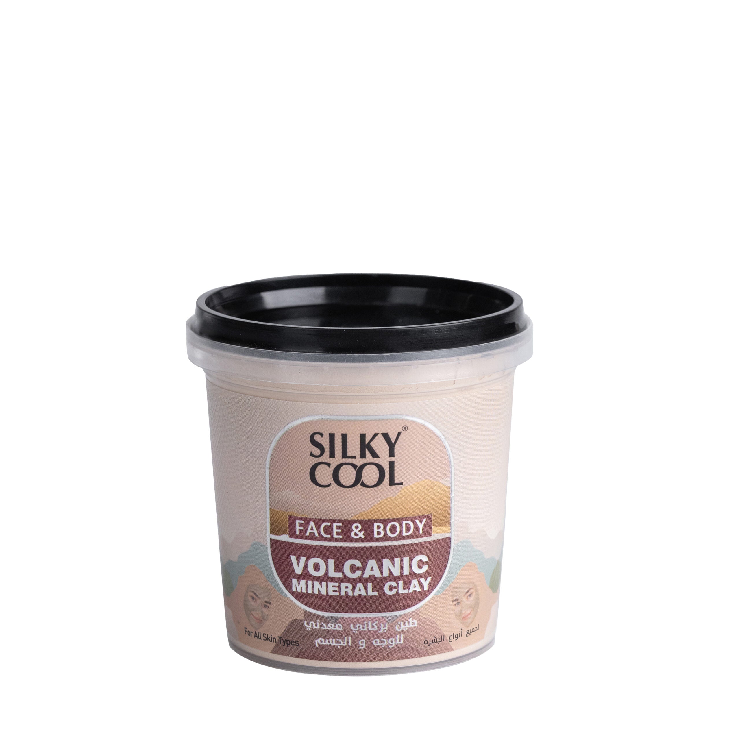 Silky Cool Face & Body Volcanic Mineral Clay – For All Skin Types 125 ML
