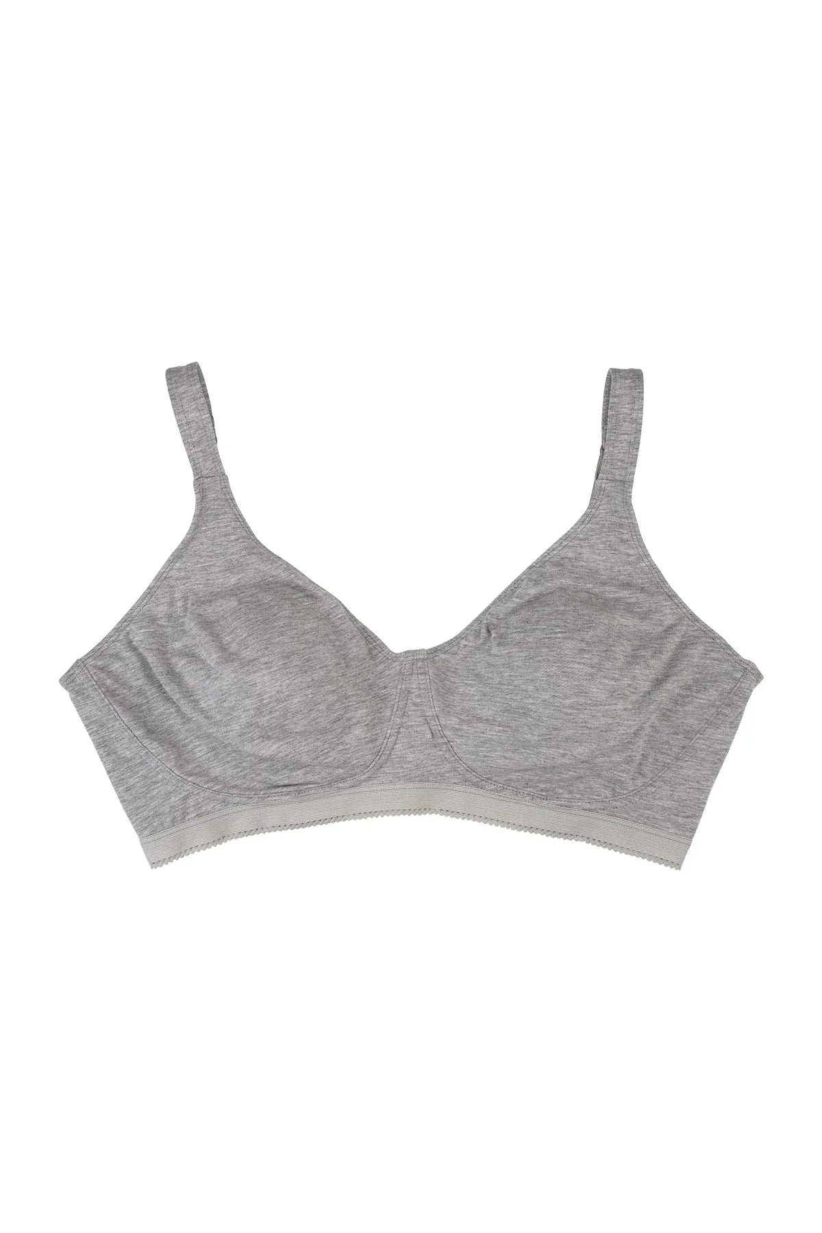 BLS Carole Non Wired And Non Padded Cotton Bra Gray Melange