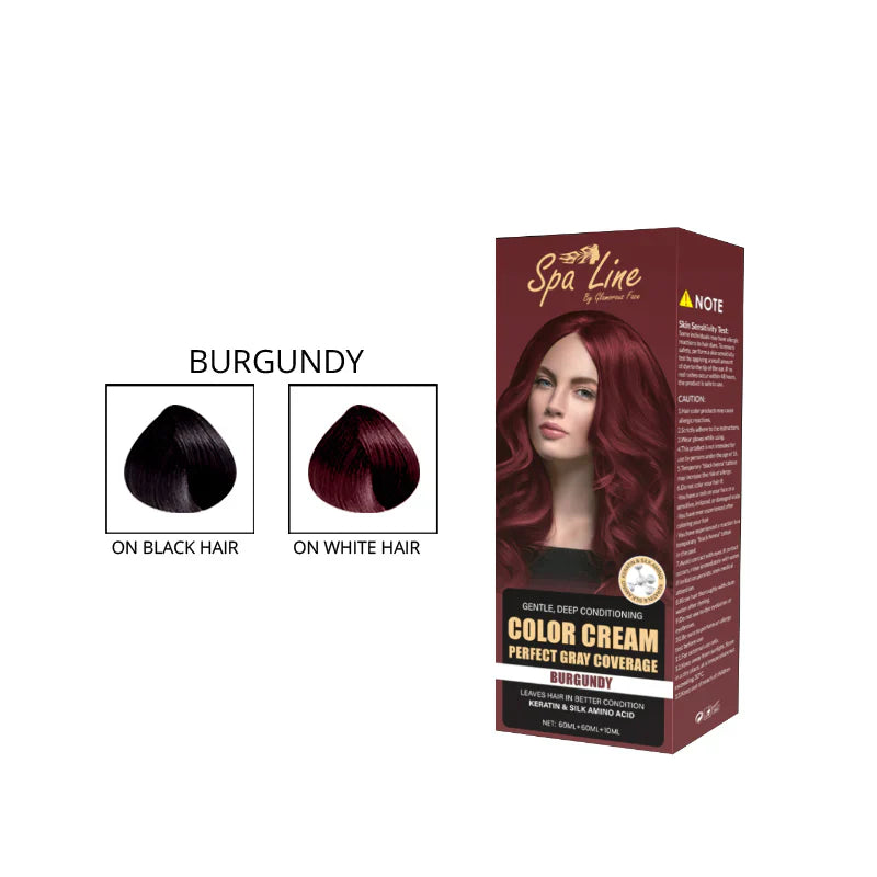 Spa Line Hair Color Cream Perfect Gray Coverage 110 ML