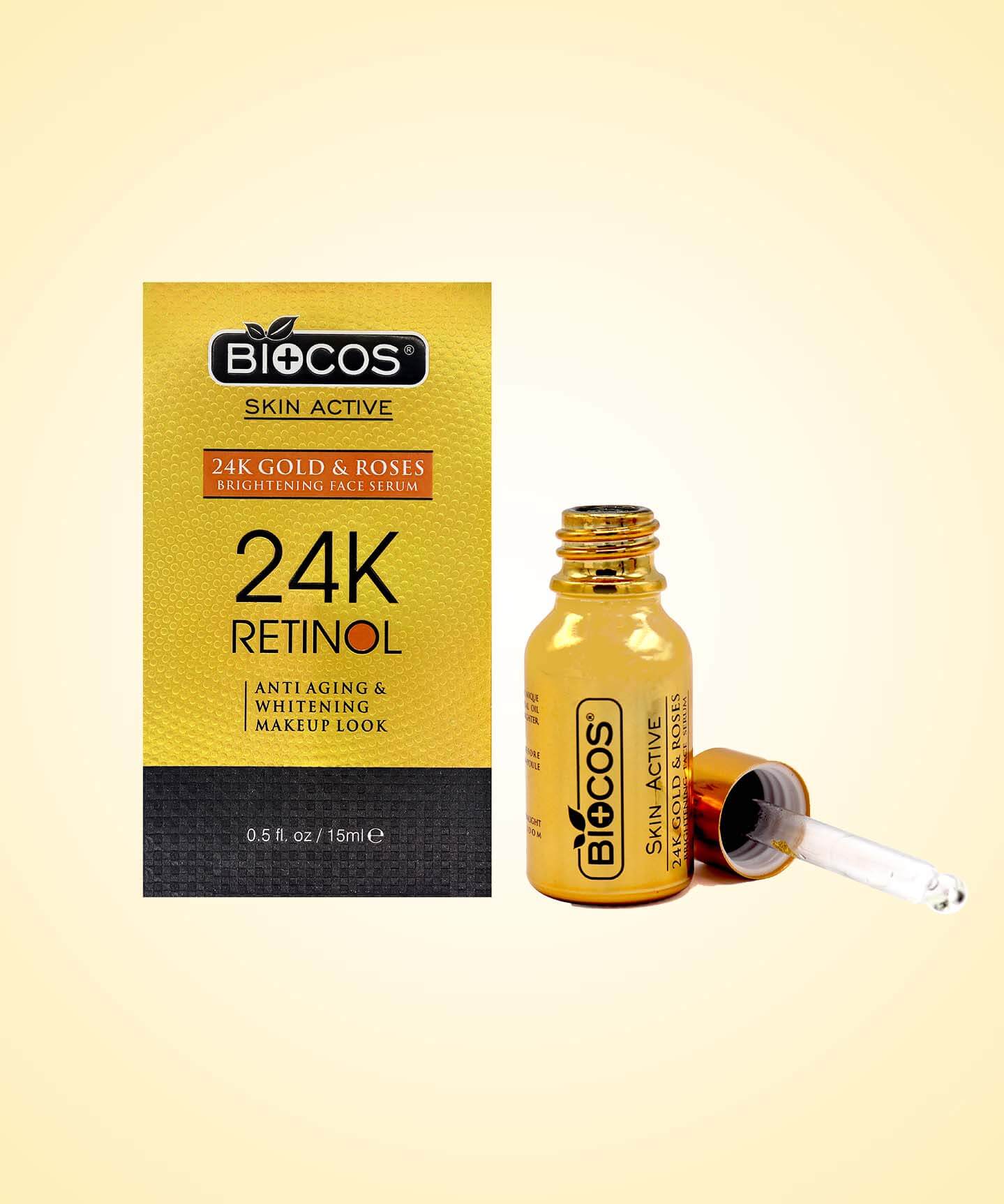 Biocos 24K Gold Brightening Face Serum 15 ML