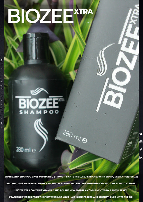 Biozee Extra Shampoo for Thinning Hair with Pure Biotin 280 ML