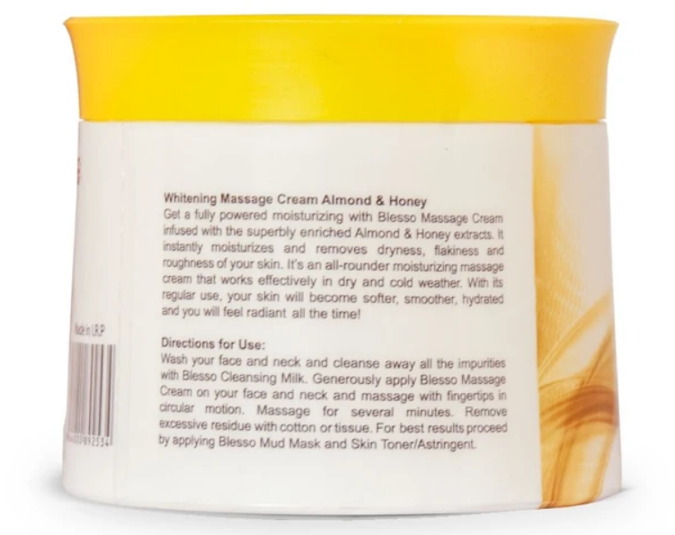 Blesso Whitening Massage Cream Almond & Honey 75 ML