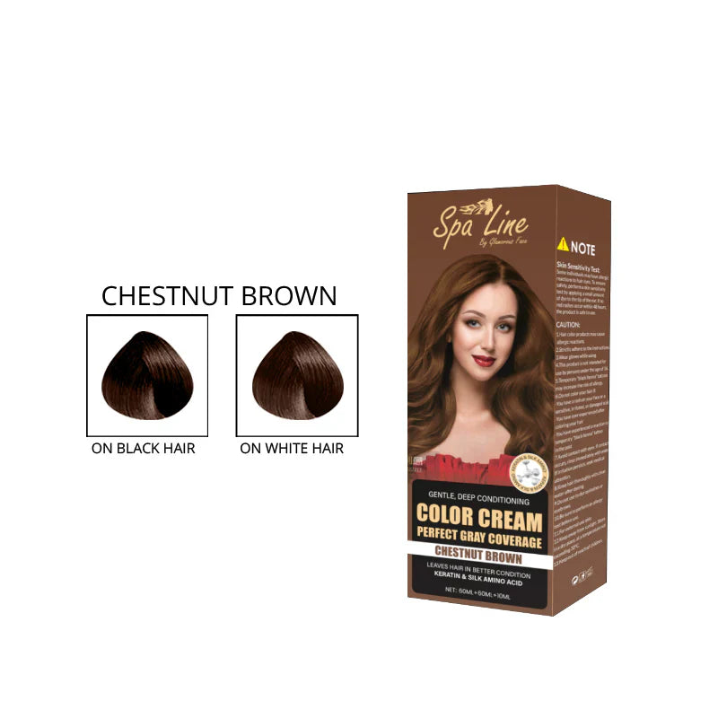 Spa Line Hair Color Cream Perfect Gray Coverage 110 ML