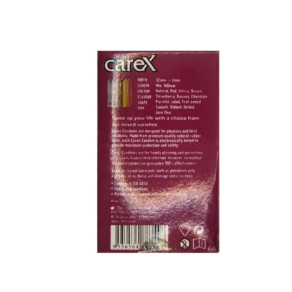 Carex Multi Pleasure Condoms Pack Of 12