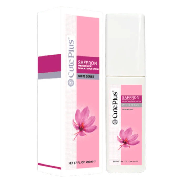 Cute Plus Saffron Fairness Glow Facial Massage Cream 200 ML