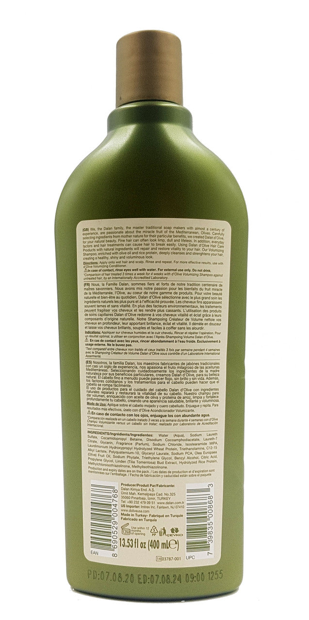 Dalan Olive Oil Nutrition Volumizing Shampoo 400 ML