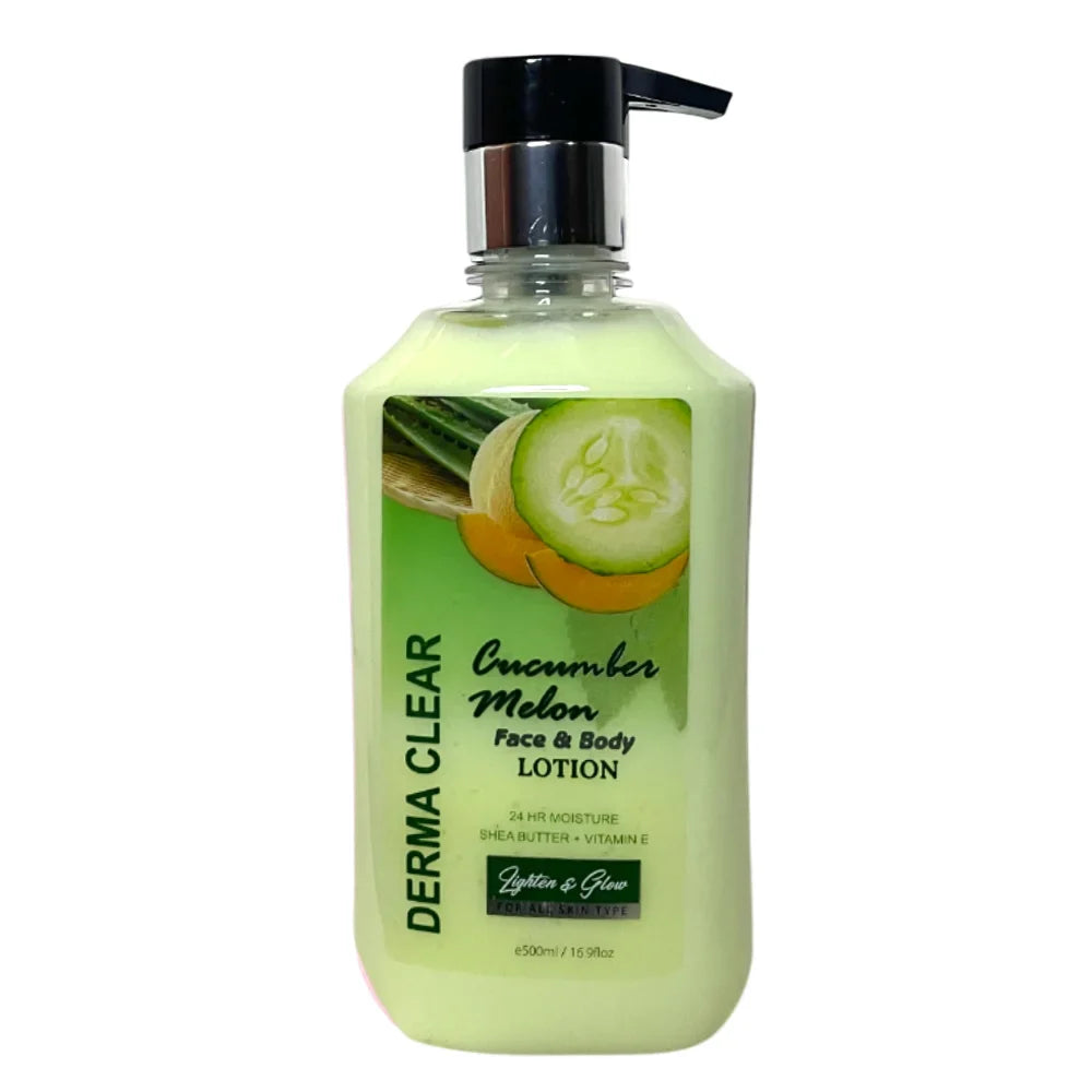 Derma Clear Cucumber Melon Face & Body Lotion 500 ML