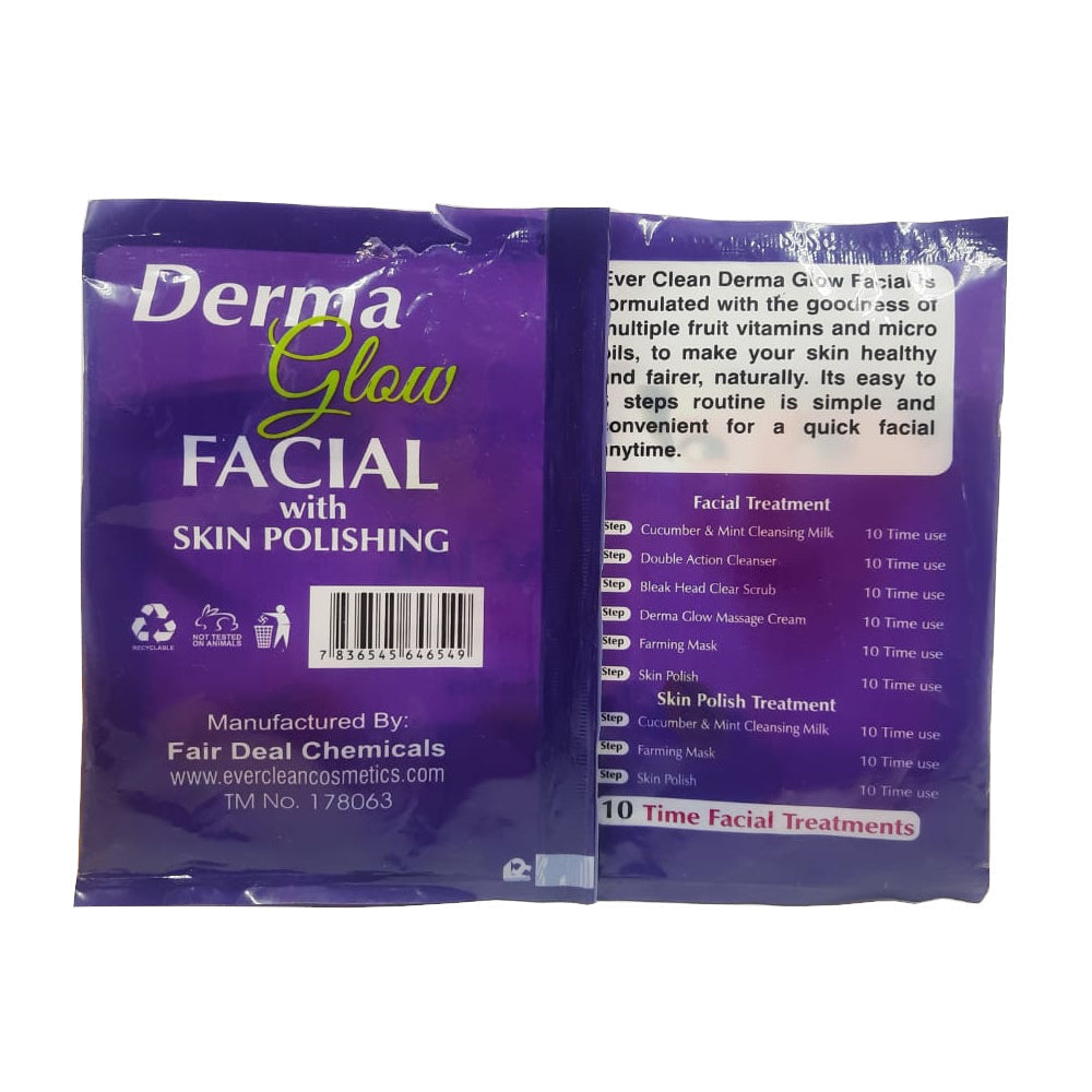 Derma Glow 6 Step Facial with Skin Polishing